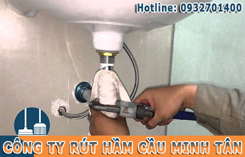 C&aacute;c dịch vụ th&ocirc;ng nghẹt bồn rửa ch&eacute;n tại quận 5 của C&ocirc;ng ty Minh T&acirc;n.
